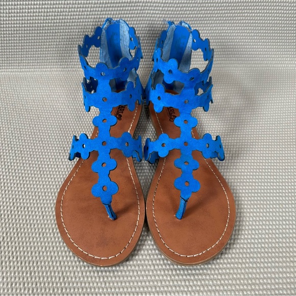 Carlos Santana Deep Blue Gladiator Zip Up Sandals. Women’s US 7 - Picture 2 of 6
